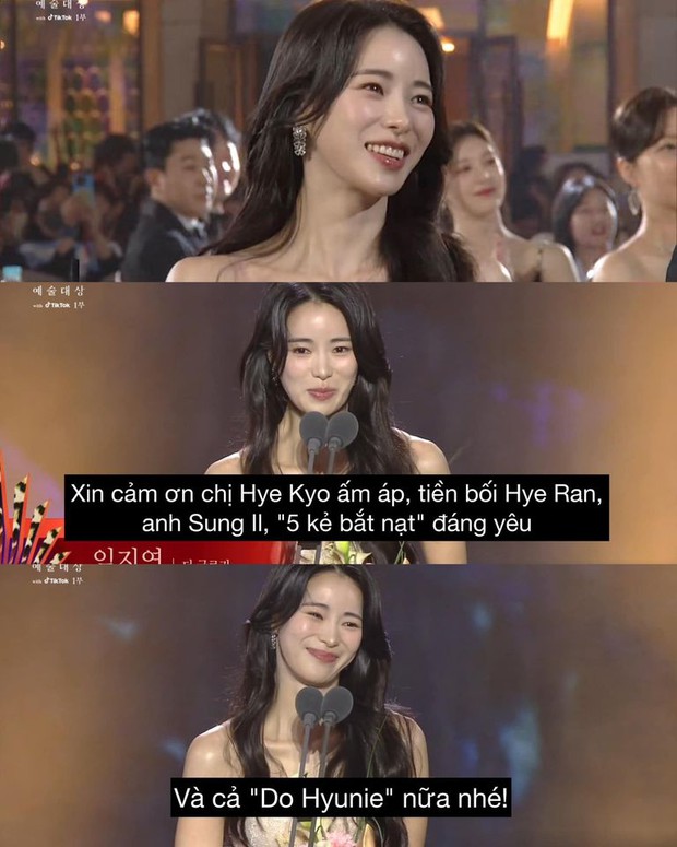 Lim Ji Yeon (The Glory) thắng giải Baeksang 2023 còn lần đầu công khai nhắc tới Lee Do Hyun - Ảnh 3.