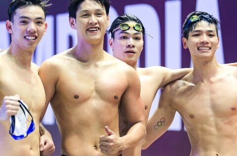 Dàn “hotboy” 6 múi đội tuyển bơi thi đấu xuất thần giành HCV SEA Games 32