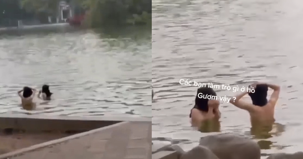 Đã xác định được 2 người tắm tiên tại hồ Hoàn Kiếm