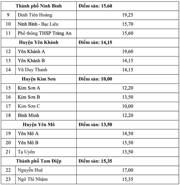 4 địa phương đầu tiên công bố điểm chuẩn lớp 10: Có nơi gần 2 điểm/môn cũng đỗ - Ảnh 3.