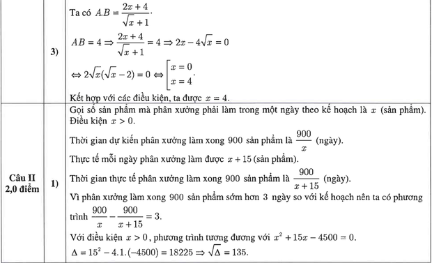 Đáp án chính thức 3 môn thi lớp 10 tại Hà Nội năm 2023 - Ảnh 2.