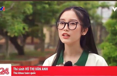 Vũ Thị Vân Anh – thủ khoa toàn quốc gây sốt vì vẻ ngoài xinh …