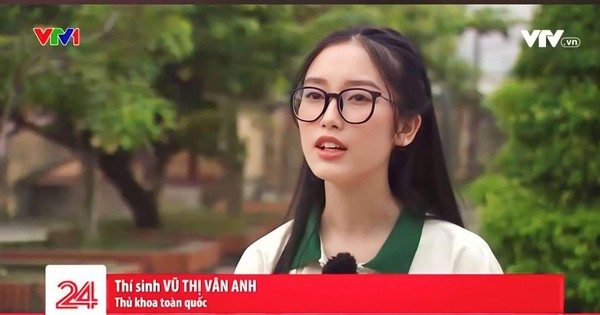 Vũ Thị Vân Anh – thủ khoa toàn quốc gây sốt vì vẻ ngoài xinh …