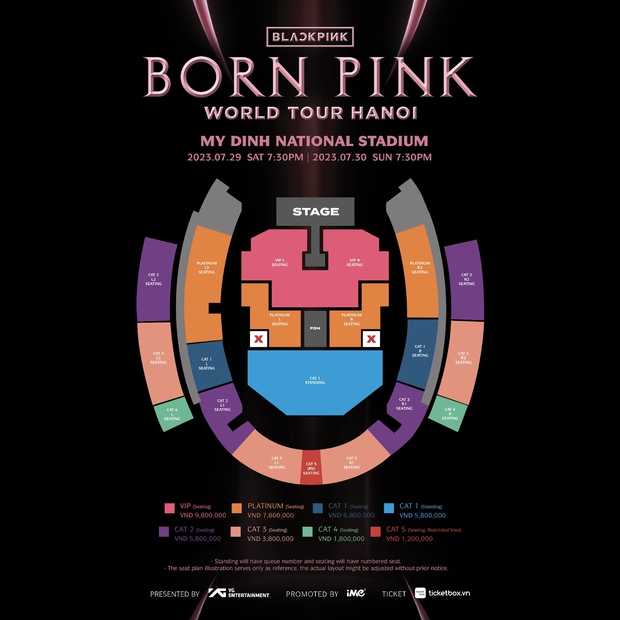 Concert BLACKPINK tại Hà Nội sẽ được đánh số ghế như thế nào? - Ảnh 9.