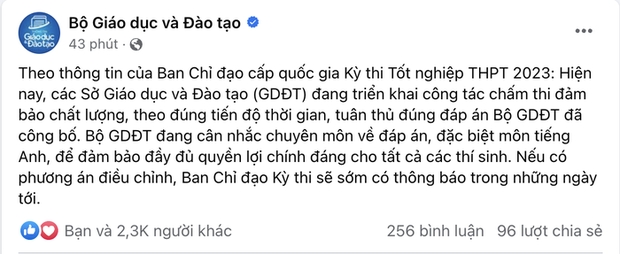 Tranh cãi câu hỏi tiếng Anh thi tốt nghiệp THPT có 2 đáp án đúng: Bộ GD&ĐT cân nhắc chuyên môn - Ảnh 2.