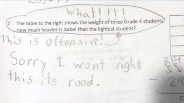 Bài toán về nhà có nội dung phản cảm khiến học sinh tiểu học phản ứng - Ảnh 1.