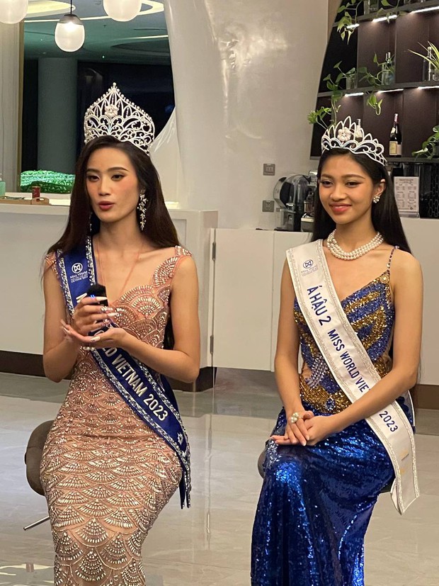 Cận cam thường Hoa hậu Ý Nhi và Á hậu Miss World Vietnam: Có còn lung linh rạng rỡ lúc 2h sáng? - Ảnh 3.