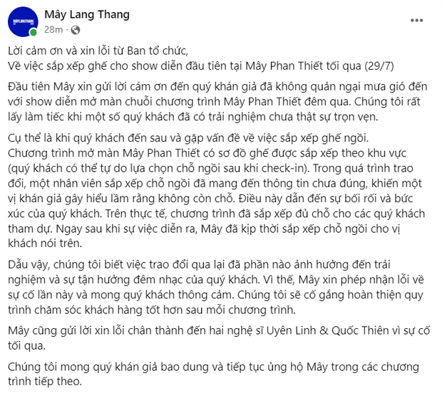 Khán giả bức xúc vì mua vé mà không có chỗ ngồi, Uyên Linh lại nói 1 câu gây tranh cãi - Ảnh 3.