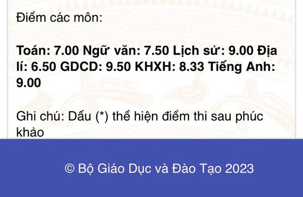 Diễn viên nhí Vbiz đạt 3 môn trên 9 điểm trong kỳ thi tốt nghiệp THPT 2023 - Ảnh 2.