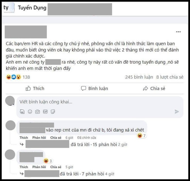 Ứng viên tự nhận là admin nhóm tuyển dụng có hàng nghìn thành viên mắng mỏ HR vì rớt phỏng vấn: Lại ảo quyền lực rồi? - Ảnh 3.