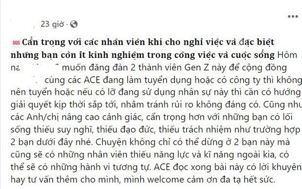 Nhân viên bị công ty tố xóa dữ liệu gây thiệt hại hàng chục tỷ đồng khi đã nghỉ việc lên tiếng thế nào? - Ảnh 1.