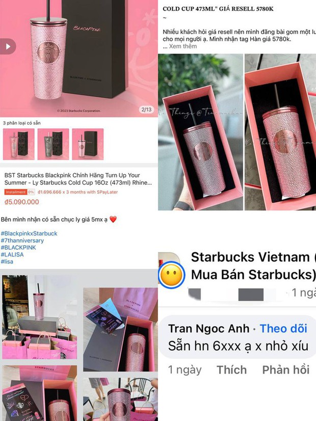 Cơn sốt ly kỷ niệm 7 năm của BLACKPINK vẫn chưa hề giảm nhiệt, giá bán cao gấp 4 lần vẫn có người mua - Ảnh 4.