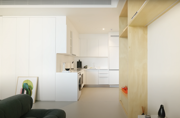 Căn nhà 47m2 nhưng sắp xếp quá khéo: Màu sắc rất quan trọng để nới rộng không gian - Ảnh 2. Căn nhà 47m2 nhưng sắp xếp quá khéo: Màu sắc rất quan trọng để nới rộng không gian - Ảnh 2.