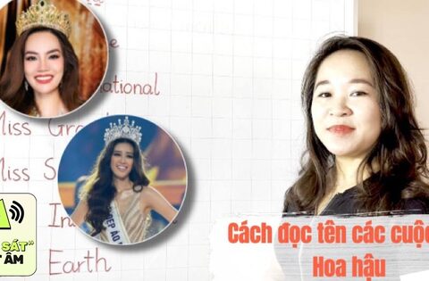 Cách đọc tên các cuộc thi Hoa hậu