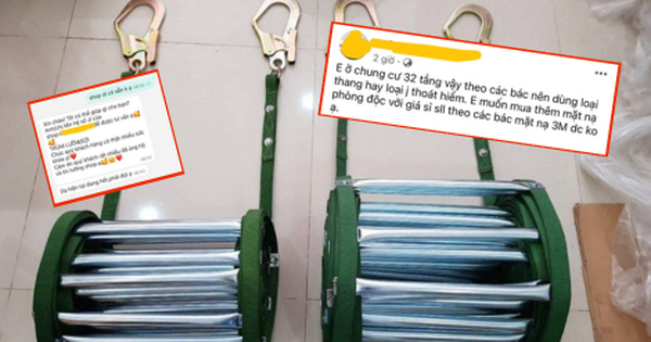 Thang dây thoát hiểm được người dân tìm mua online: Nơi tăng …