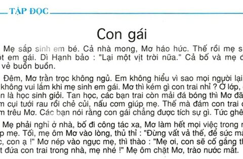 Một bài tập đọc lớp 5 được nhiều phụ huynh khen nức nở vì …