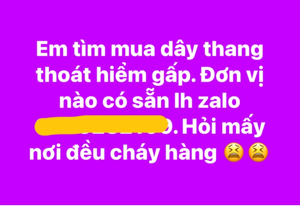 Thang dây thoát hiểm được người dân tìm mua online: Nơi tăng giá, nơi cháy hàng - Ảnh 1. Thang dây thoát hiểm được người dân tìm mua online: Nơi tăng giá, nơi cháy hàng - Ảnh 1.