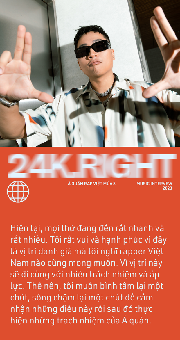 24k.Right: 3 năm trước không mua nổi 1 cái bánh mì, 3 năm sau bị đồn mua giải Rap Việt, vậy là thành công - Ảnh 4.