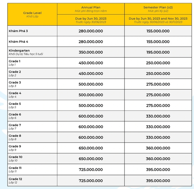 Mức học phí giật mình của trường quốc tế bị phụ huynh căng băng rôn đòi nợ - Ảnh 2.