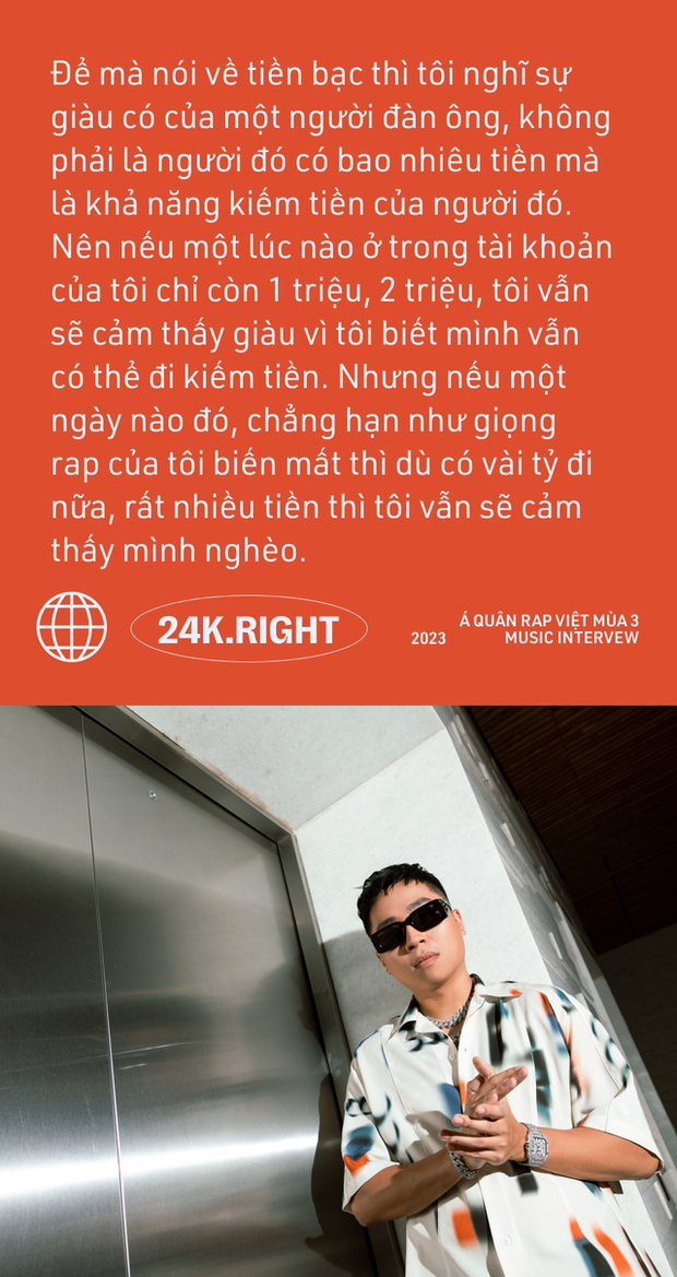 24k.Right: 3 năm trước không mua nổi 1 cái bánh mì, 3 năm sau bị đồn mua giải Rap Việt, vậy là thành công - Ảnh 12.