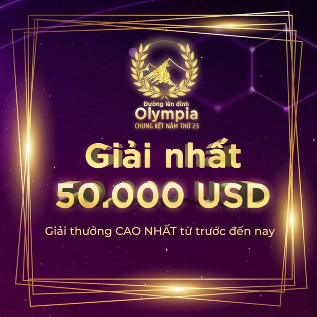 NÓNG: Nhà vô địch Olympia 2023 sẽ nhận được giải thưởng cao nhất từ trước đến nay! - Ảnh 2.