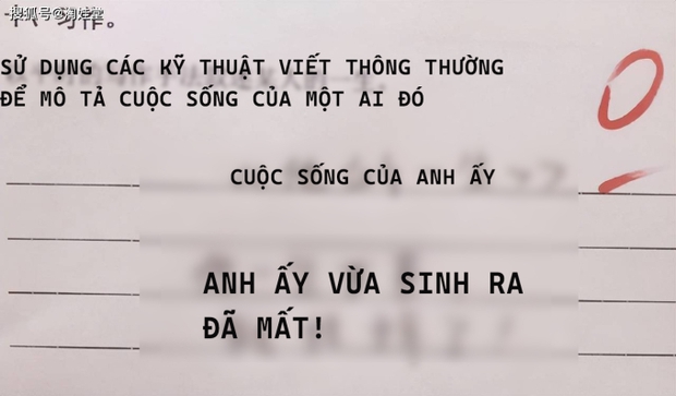 Đề bài yêu cầu viết văn miêu tả cuộc sống của ai đó: Cậu bé tiểu học ngoáy đúng 2 dòng, cô giáo đọc xong cười muốn nín thở! - Ảnh 1.