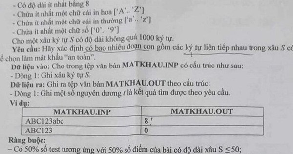 Đề thi học sinh giỏi sai sót vẫn có thí sinh đạt điểm tối đa: Thông …