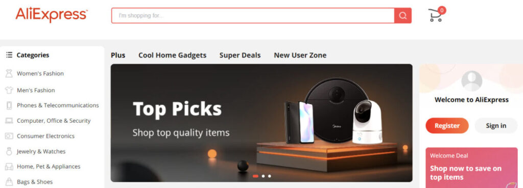 AliExpress eCommerce marketplace retailer