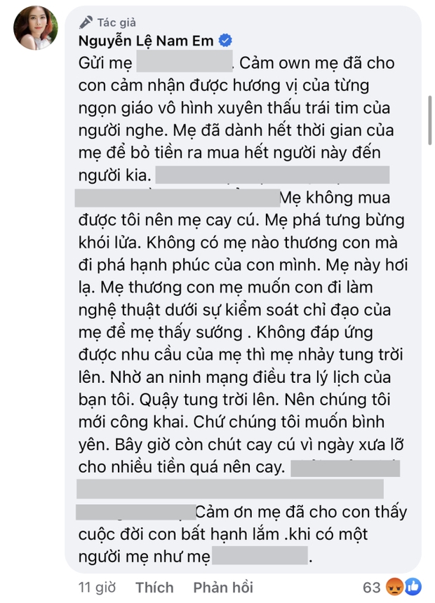 Rầm rộ tin nhắn Nam Em xin tiền mẹ nuôi, nhanh chóng đổi thái độ khi bị ngăn cấm yêu chồng sắp cưới - Ảnh 4.