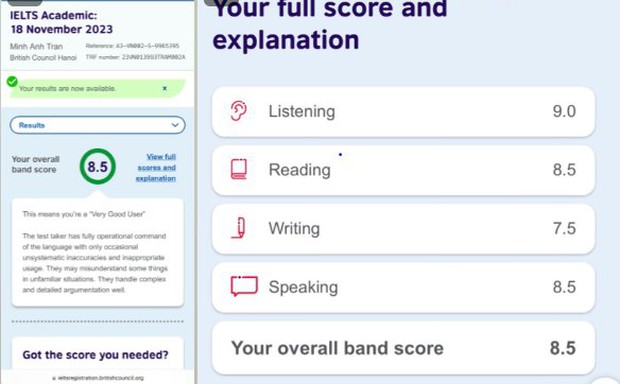 Nữ sinh 13 tuổi lần đầu thi đã giật 8.5 IELTS, nhưng nể nhất là mới lớp 8 đã làm được điều đặc biệt này - Ảnh 2.