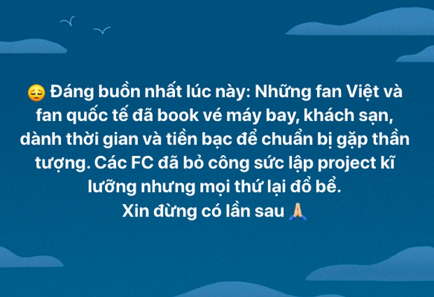 Fan Kpop sốc nặng vì show diễn tại Mỹ Đình bị hủy phút chót, MC VTV dùng từ khiếm nhã để chỉ trích BTC - Ảnh 2.