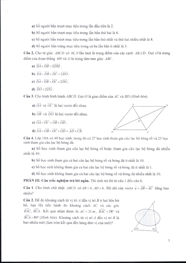 NÓNG: Đề minh họa cấu trúc môn Toán thi tốt nghiệp THPT từ năm 2025, xuất hiện hình thức trắc nghiệm mới! - Ảnh 3.