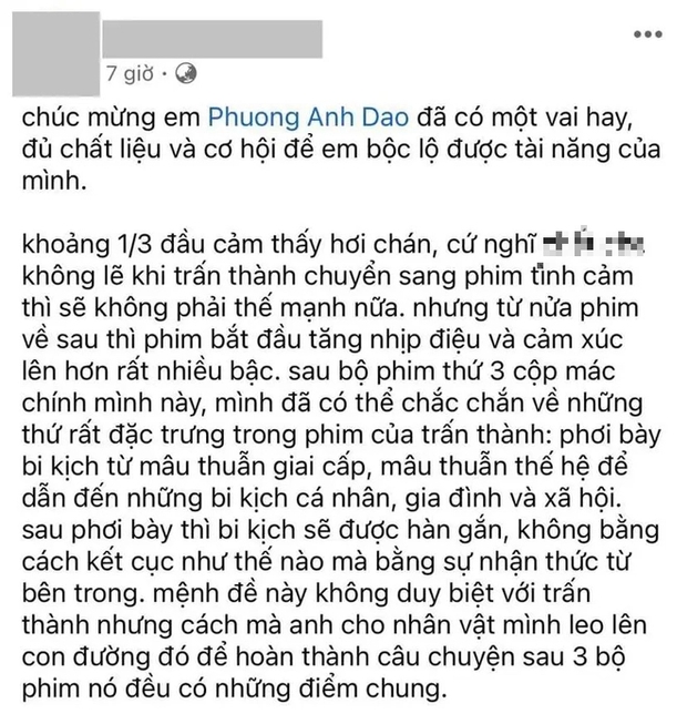 Khán giả review nóng Mai của Trấn Thành: Phương Anh Đào bùng nổ diễn xuất, được khen nức nở, đau và đẹp - Ảnh 10.