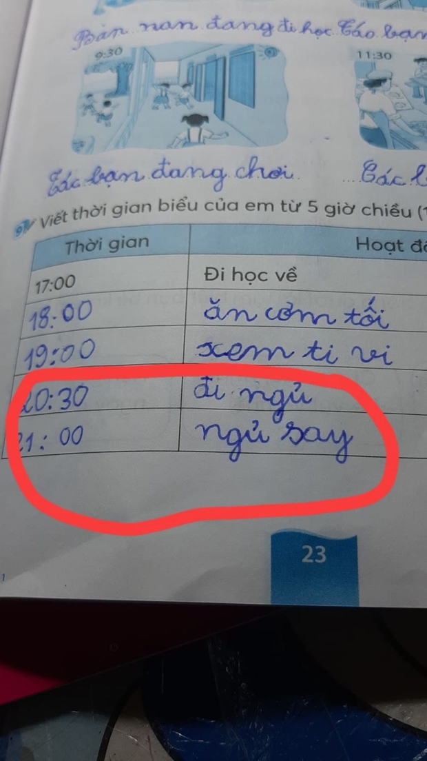 Đang làm bài tập viết thời khóa biểu thì bí ý tưởng, học sinh tiểu học có màn chữa cháy khiến người có trí tưởng tượng nhất cũng đứng hình - Ảnh 1.