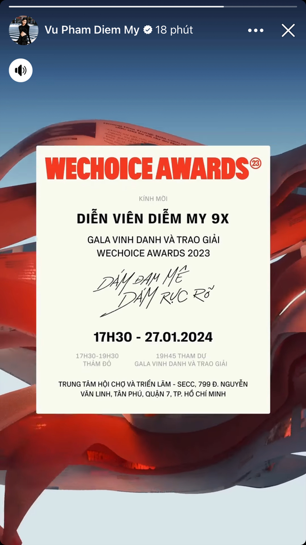 Dàn sao Việt rần rần trước thềm WeChoice Awards 2023: Vợ chồng Trường Giang nôn nao đổ bộ, Thanh Hằng hào hứng khoe thiệp mời - Ảnh 9.