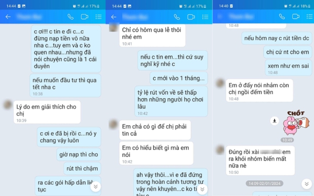 Hé lộ đoạn chat nạn nhân của app Easy Tour mắng người vì nhận được lời khuyên ngừng đầu tư: Em ở đấy nói nhảm còn chị ngồi đếm tiền - Ảnh 4.