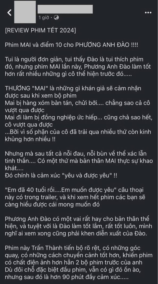 Khán giả review nóng Mai của Trấn Thành: Phương Anh Đào bùng nổ diễn xuất, được khen nức nở, đau và đẹp - Ảnh 4.