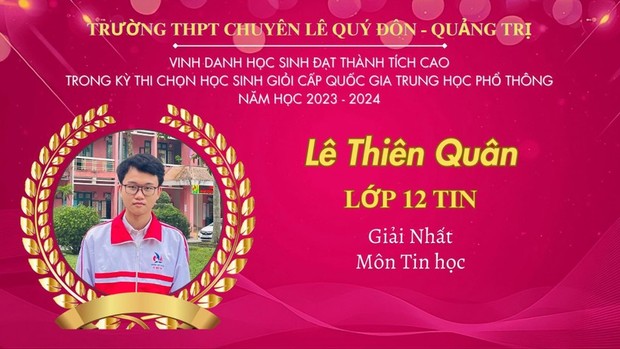 Nam sinh Quảng Trị 3 năm liên tục ẵm giải học sinh giỏi quốc gia - Ảnh 4.