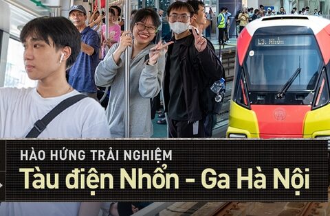 Giới trẻ “quá là vui” trong ngày đi miễn phí tuyến Metro Nhổn: “Bọn mình chờ ngày này lâu lắm rồi!”