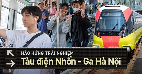 Giới trẻ “quá là vui” trong ngày đi miễn phí tuyến Metro Nhổn: “Bọn mình chờ ngày này lâu lắm rồi!”