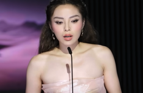 Kỳ Duyên “hiện nguyên hình” trong phần thi ứng xử Miss Universe Vietnam