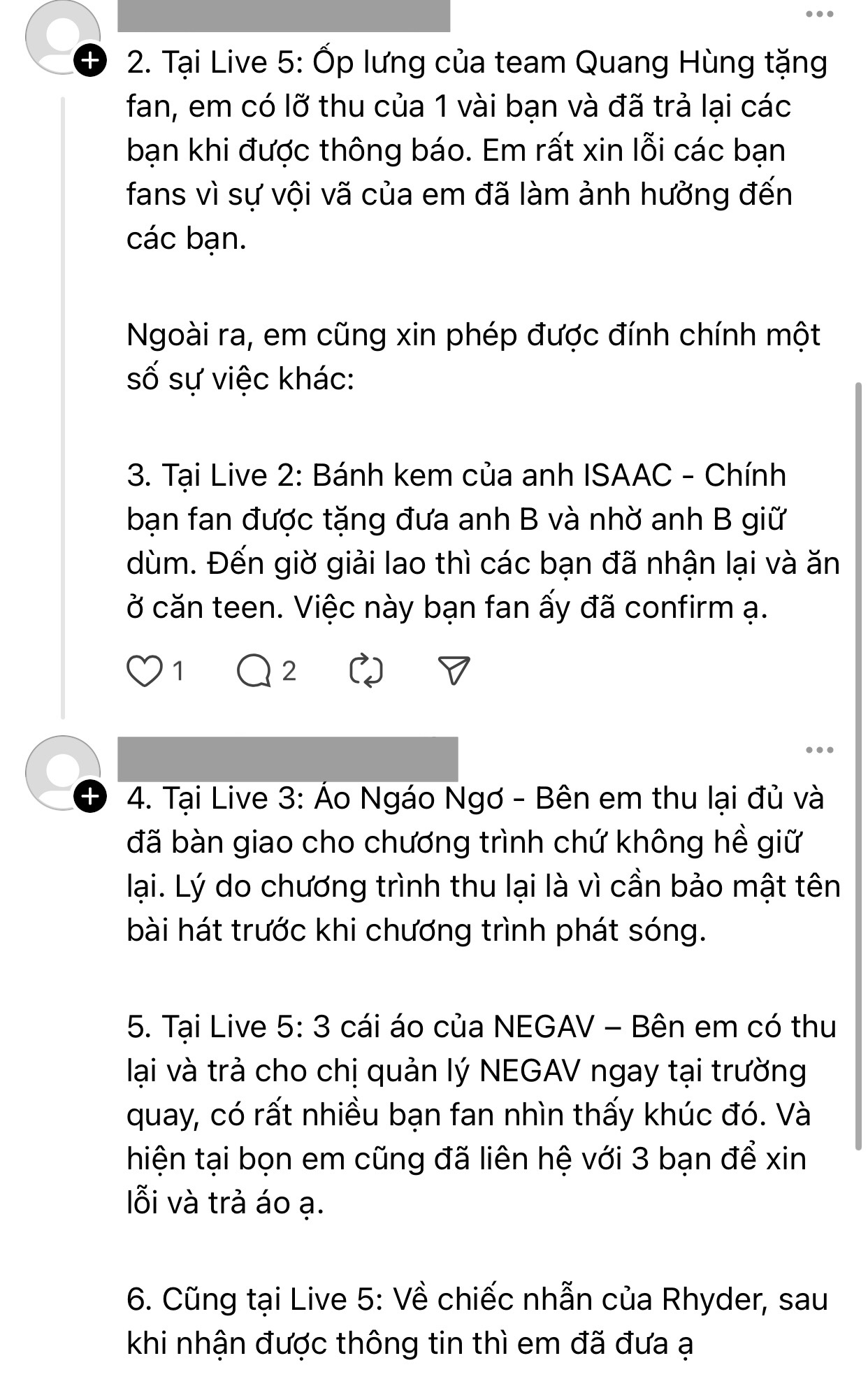 Nhân viên điều phối ghi hình show Anh Trai Say Hi thừa nhận lạm quyền, tịch thu quà của nghệ sĩ tặng fan- Ảnh 7.