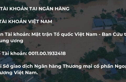 Muốn hỗ trợ đồng bào bị thiên tai, quyên góp qua những số tài khoản nào?