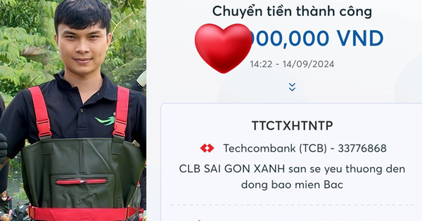 Sài Gòn Xanh nhường lại tiền ủng hộ dự án cho đồng bào bị lũ lụt, số tiền chuyển khoản gây choáng!