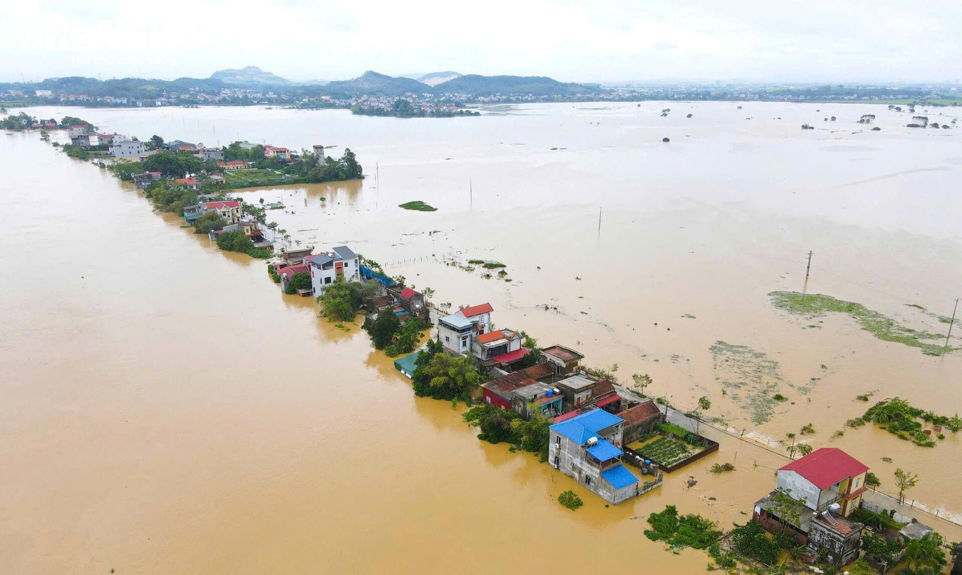 Lũ sông Cầu cao nhất trong gần 40 năm, 9.000 người dân Bắc Giang bị cô lập- Ảnh 1.