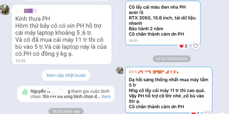 Xin phụ huynh ủng hộ mua laptop bất thành, cô giáo 