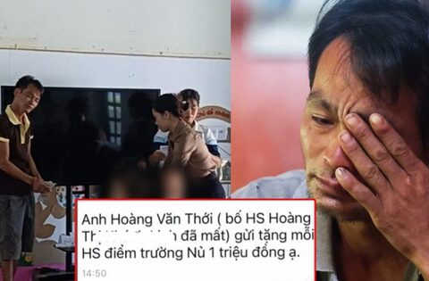 Anh Hoàng Văn Thới gửi tặng mỗi bé mầm non Làng Nủ 1 triệu đồng: “Học thay phần con chú nghe chưa”