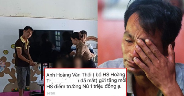 Anh Hoàng Văn Thới gửi tặng mỗi bé mầm non Làng Nủ 1 triệu đồng: “Học thay phần con chú nghe chưa”