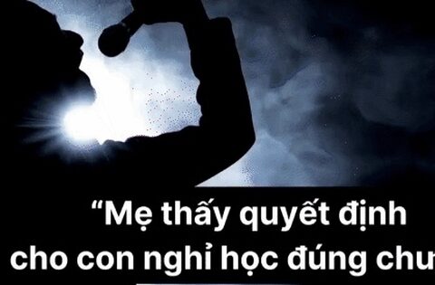 Phát ngôn “Mẹ thấy đúng khi cho con nghỉ học chưa” lên sóng VTV24