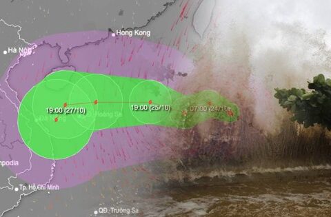 Bão Trà Mi đã mạnh lên cấp 10, giật cấp 12: Sắp vào biển Đông, đổi hướng liên tục